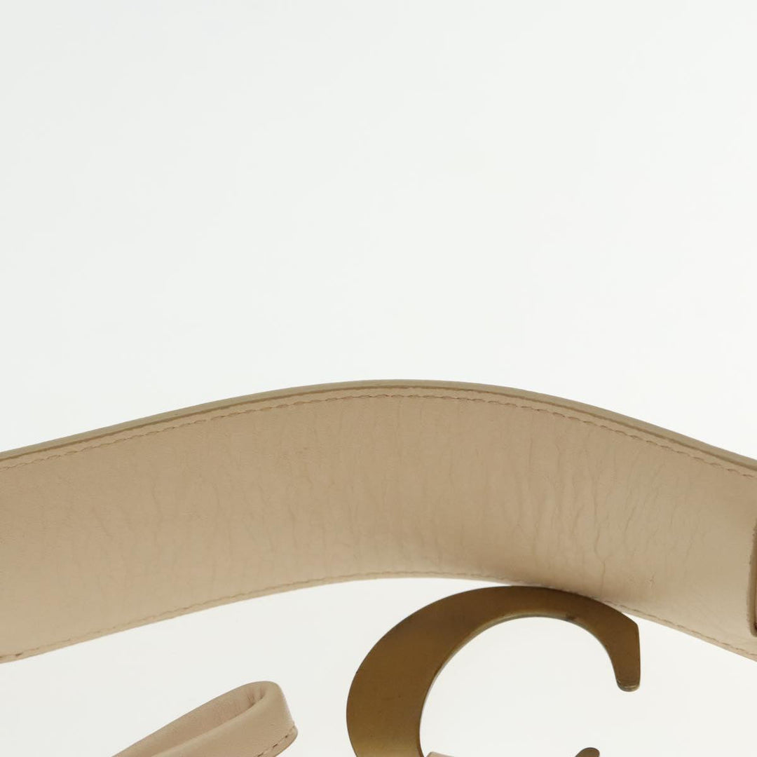 Chloe Shoulder Bag Leather Beige 95531