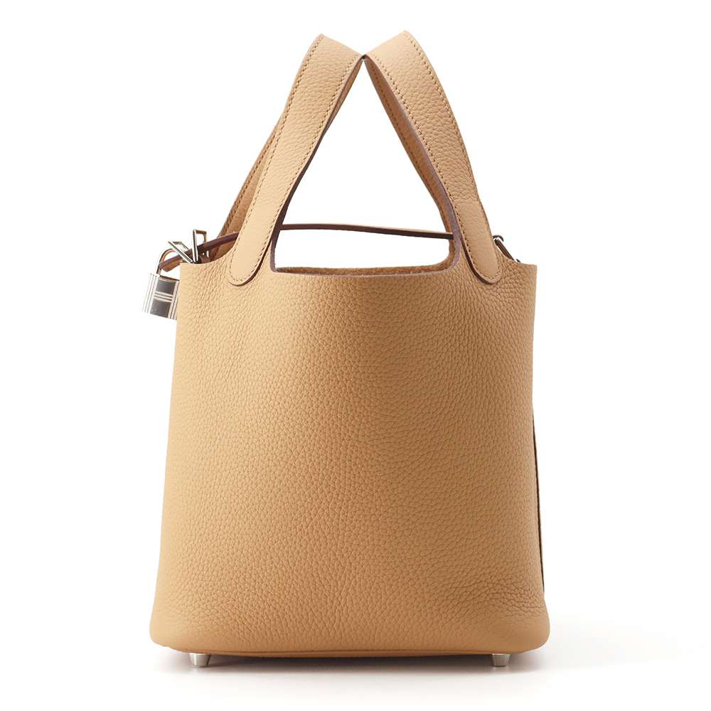 HERMES Picotin Lock Biscuit Taurillon Clemence Size PM