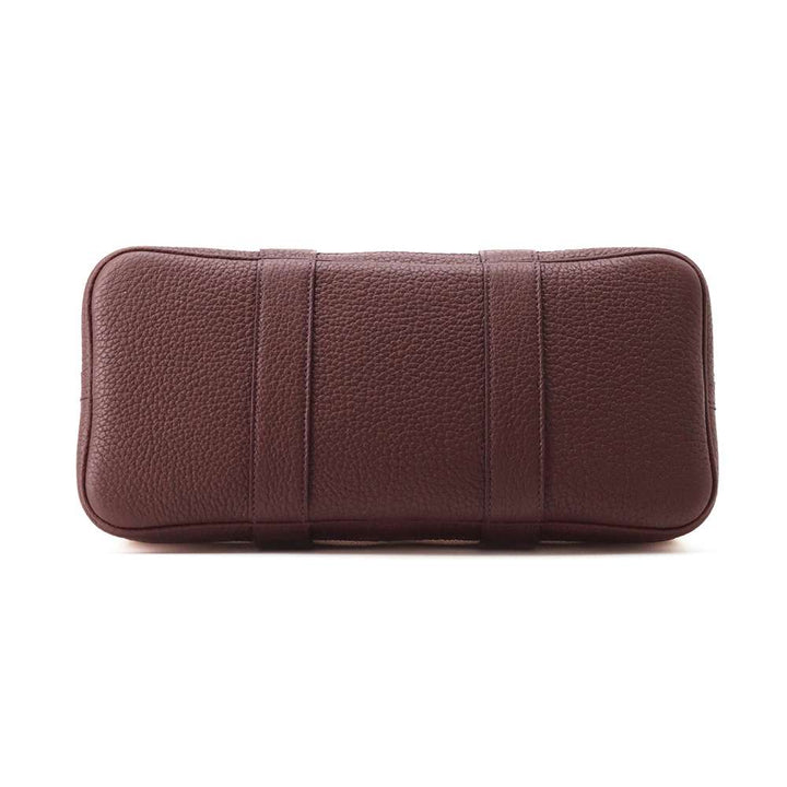 HERMES Garden Party Ecru/RougeSellier Toile H Negonda Leather Size TPM