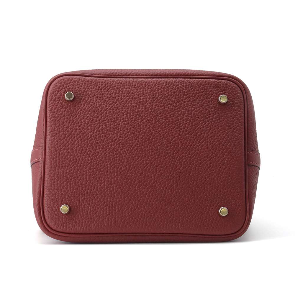 Hermes Picotin Lock Rouge H Taurillon Clemence Size MM
