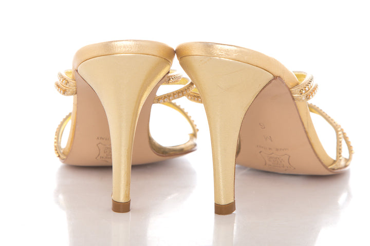 Richard Tyler Gold Heels SZ 6