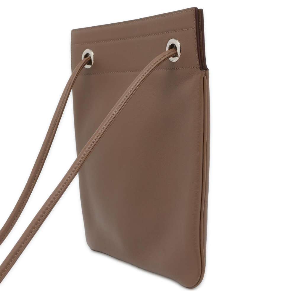 HERMES Sack Aline Etoupe Swift Leather Size Mini