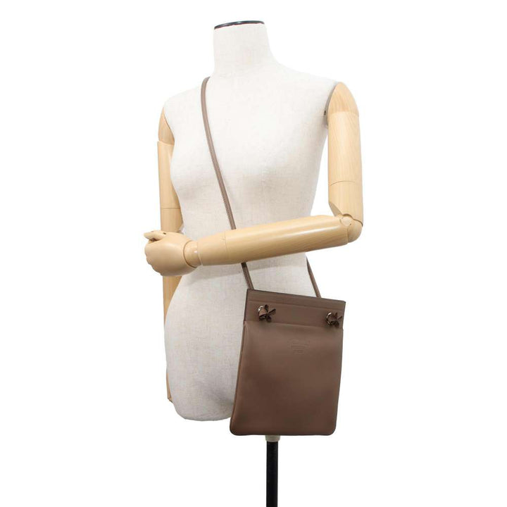 HERMES Sack Aline Etoupe Swift Leather Size Mini