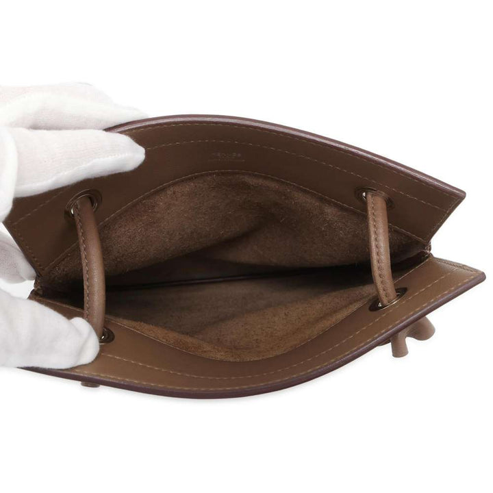 HERMES Sack Aline Etoupe Swift Leather Size Mini