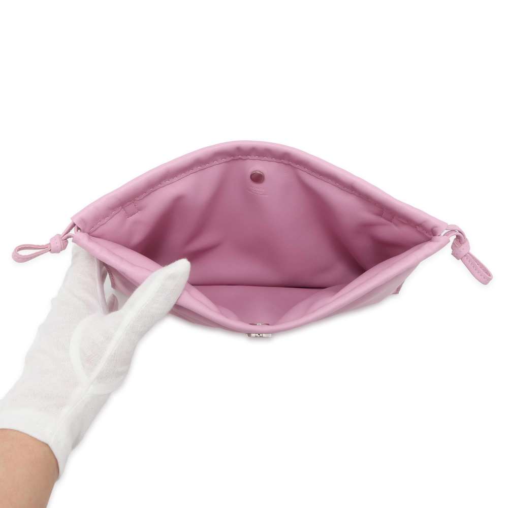 HERMES Pillow Pouch Mauve Sylvestre Lambskin
