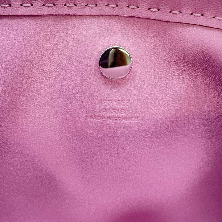 HERMES Pillow Pouch Mauve Sylvestre Lambskin