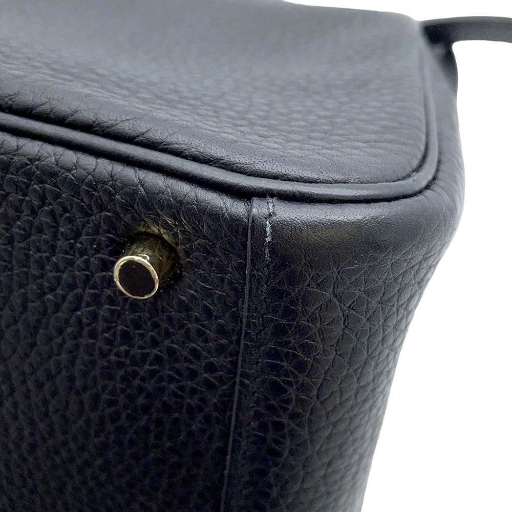 HERMES Lindy Black Taurillon Clemence Size Mini