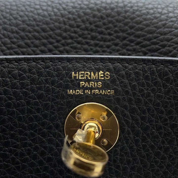 HERMES Lindy Black Taurillon Clemence Size Mini