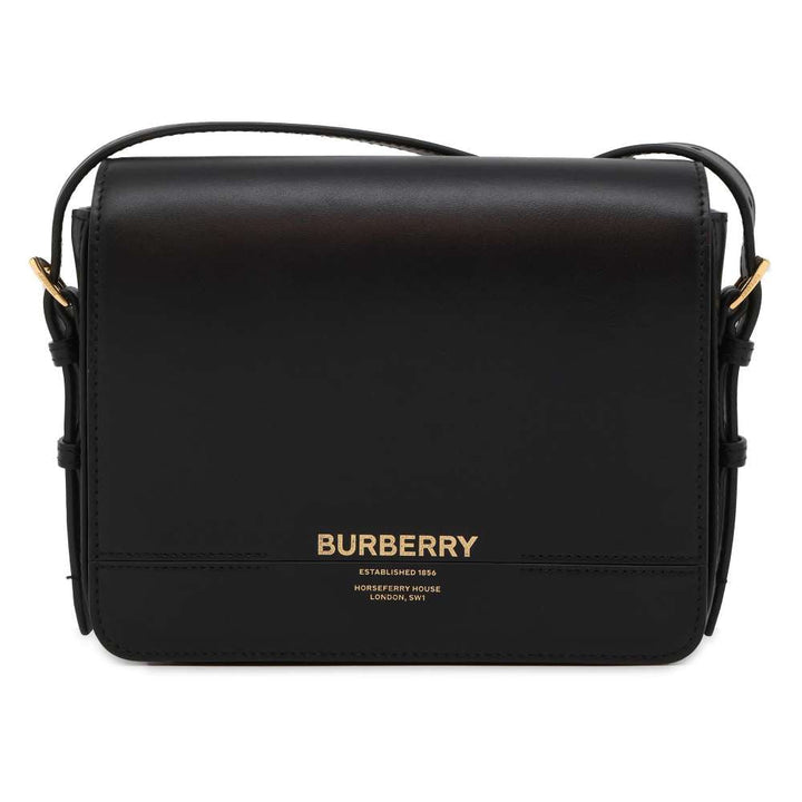 BURBERRY Shoulder Bag Black Leather