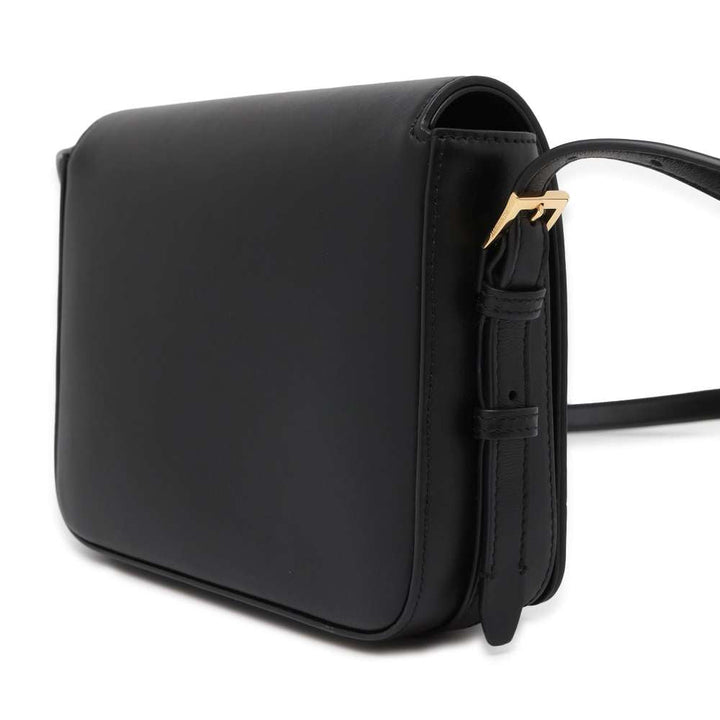 BURBERRY Shoulder Bag Black Leather