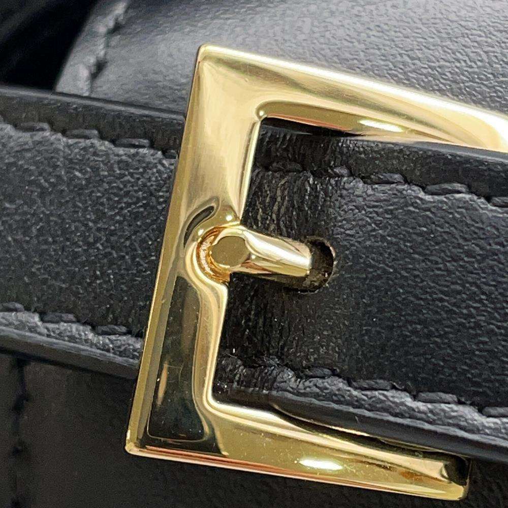 BURBERRY Shoulder Bag Black Leather