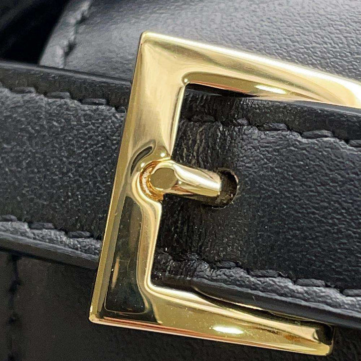 BURBERRY Shoulder Bag Black Leather