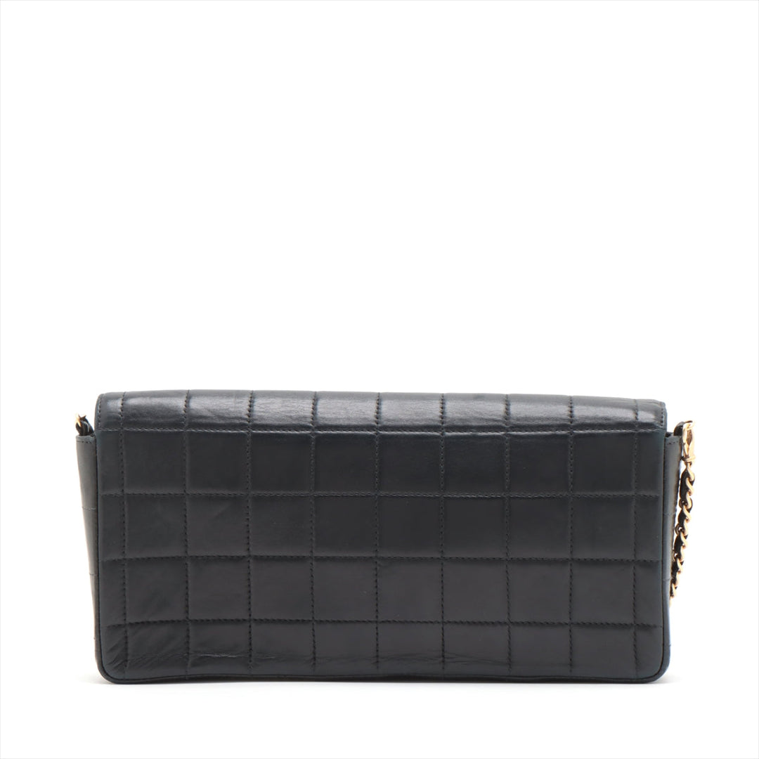 Top Quality Chanel Chocolate Bar in Chain Shoulder Bag Black Gold  6th