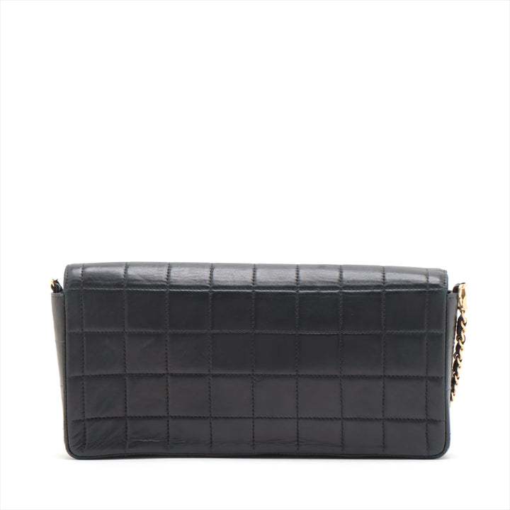 Top Quality Chanel Chocolate Bar in Chain Shoulder Bag Black Gold  6th