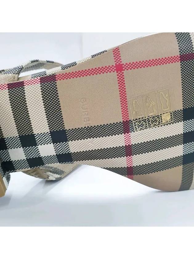 Burberry Vintage Check Lambskin Sandals Archive Beige
