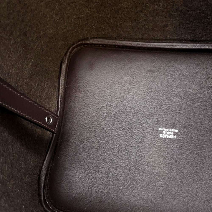 Hermes Picotin Lock Ebene Felt Swift Leather Size MM