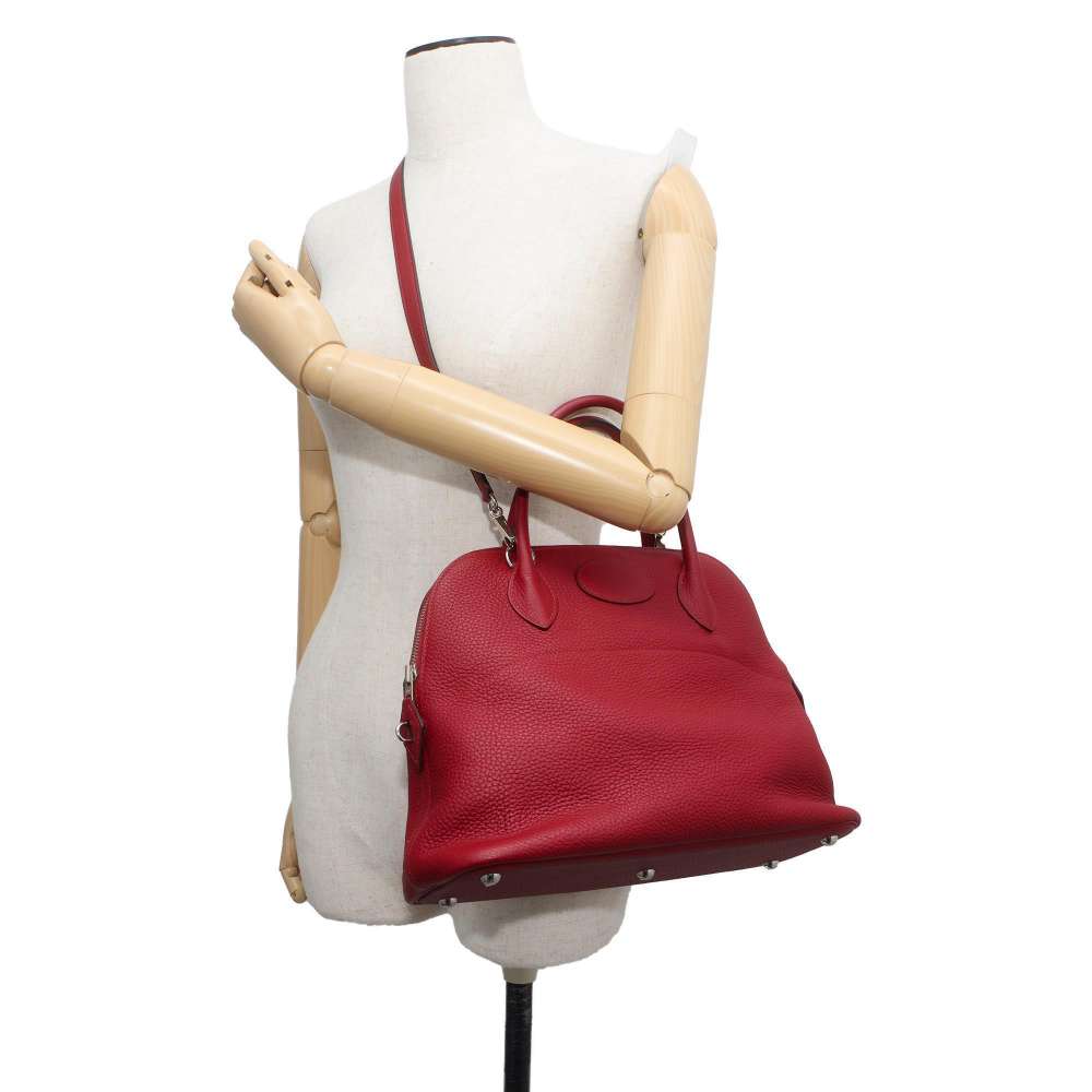 HERMES Bolide Rouge Garance Taurillon Clemence Size 31