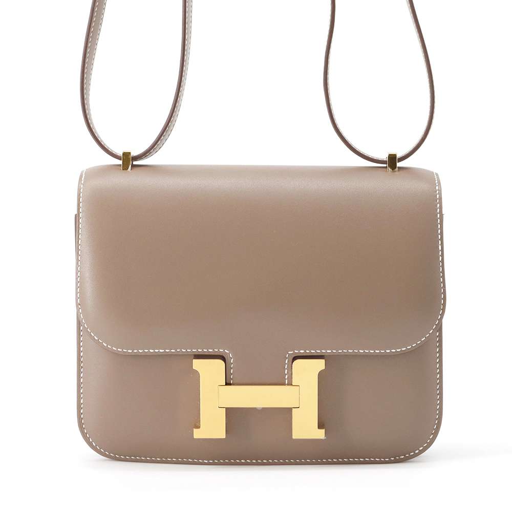 Hermes Constance3 Miroir Etoupe Tadelakt Leather Size Mini