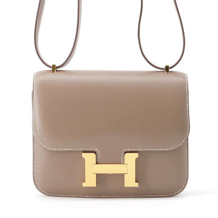 Hermes Constance3 Miroir Etoupe Tadelakt Leather Size Mini