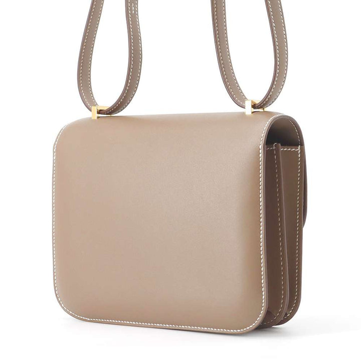 Hermes Constance3 Miroir Etoupe Tadelakt Leather Size Mini