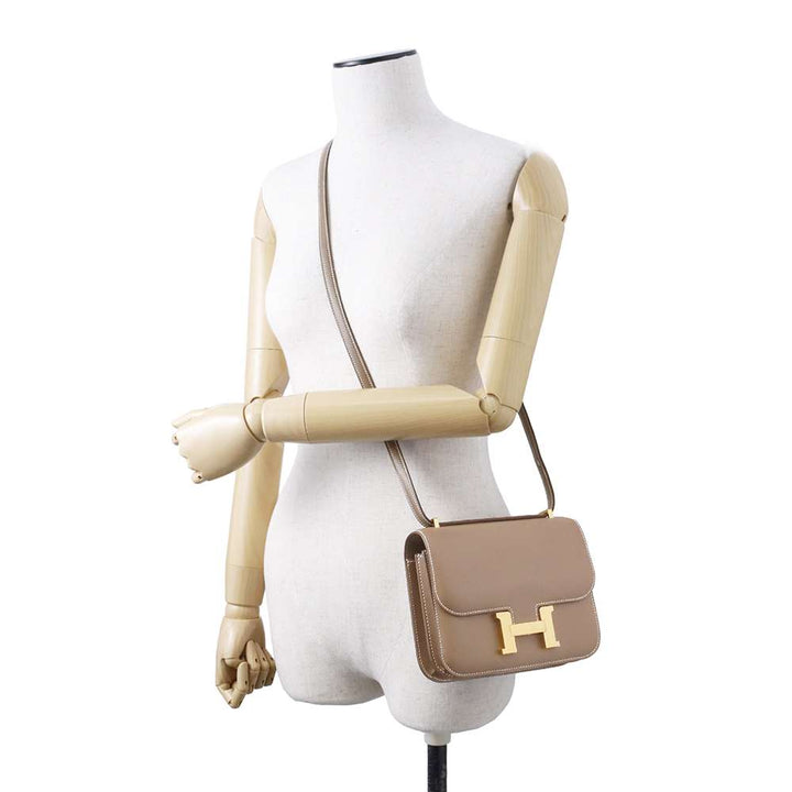 Hermes Constance3 Miroir Etoupe Tadelakt Leather Size Mini