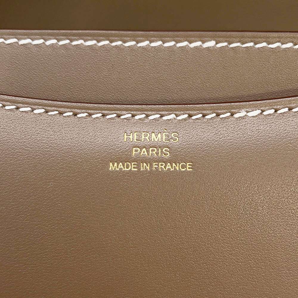 Hermes Constance3 Miroir Etoupe Tadelakt Leather Size Mini