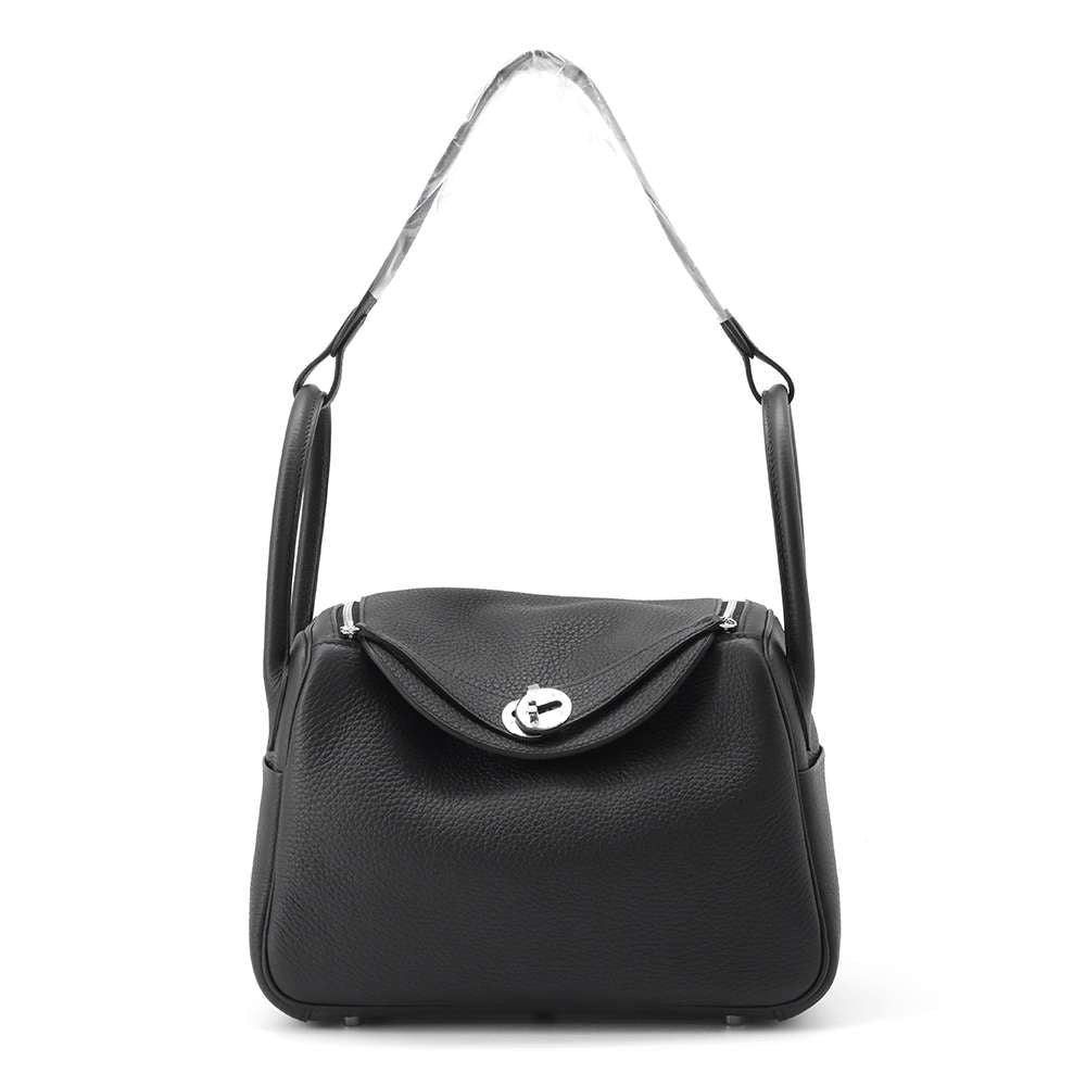 Hermes Lindy Black Taurillon Clemence Size 26