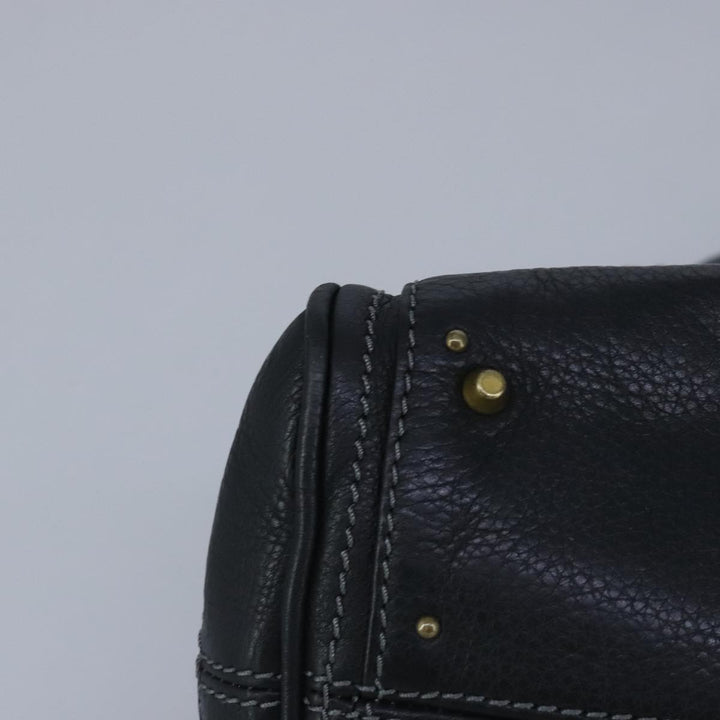 Chloe Paddington Hand Bag Leather Black 95845