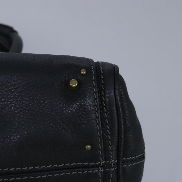 Chloe Paddington Hand Bag Leather Black 95845