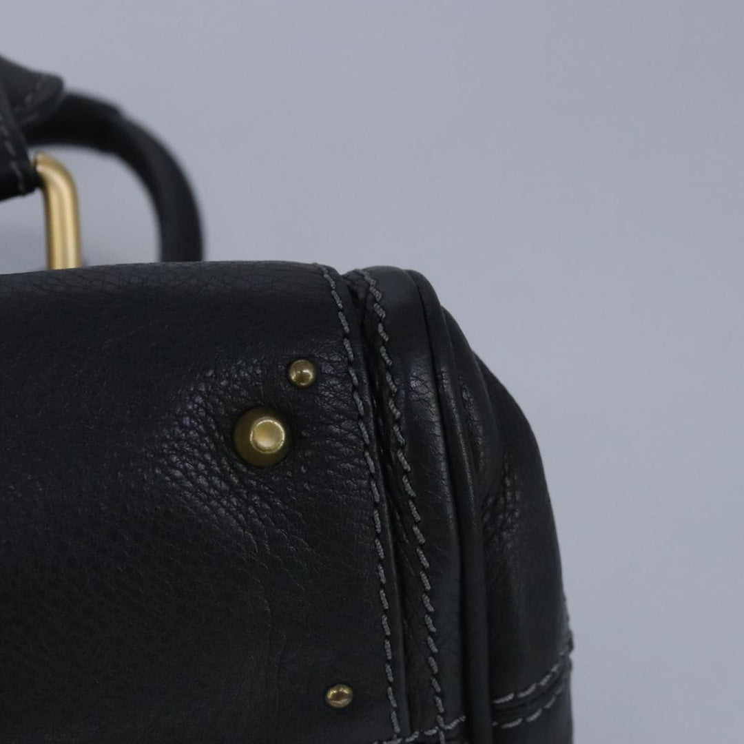 Chloe Paddington Hand Bag Leather Black 95845