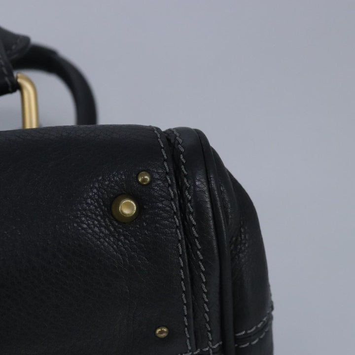 Chloe Paddington Hand Bag Leather Black 95845