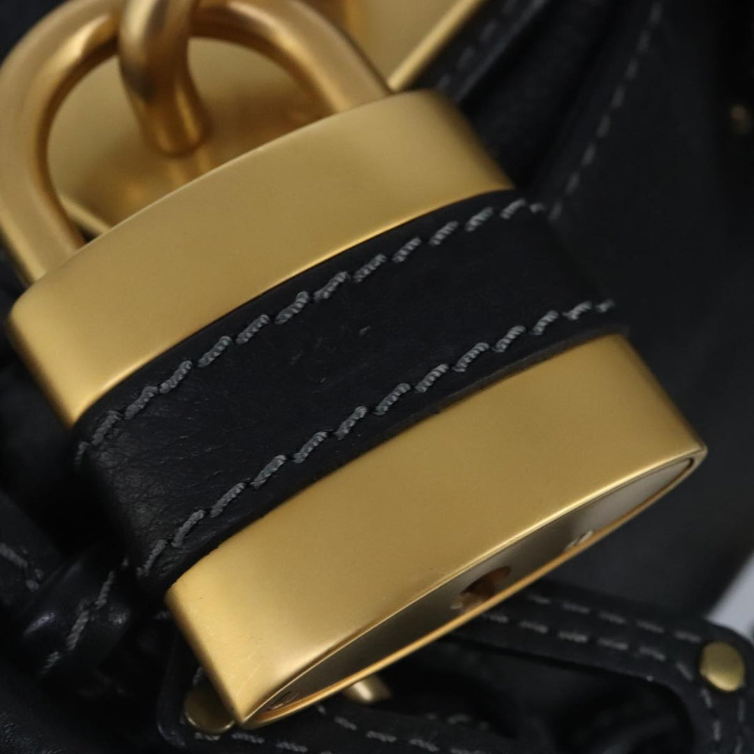 Chloe Paddington Hand Bag Leather Black 95845