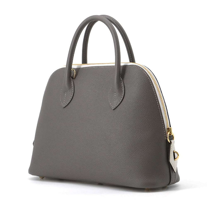 HERMES Bolide 1923 Graphite/Grease Pale Epsom Size 25