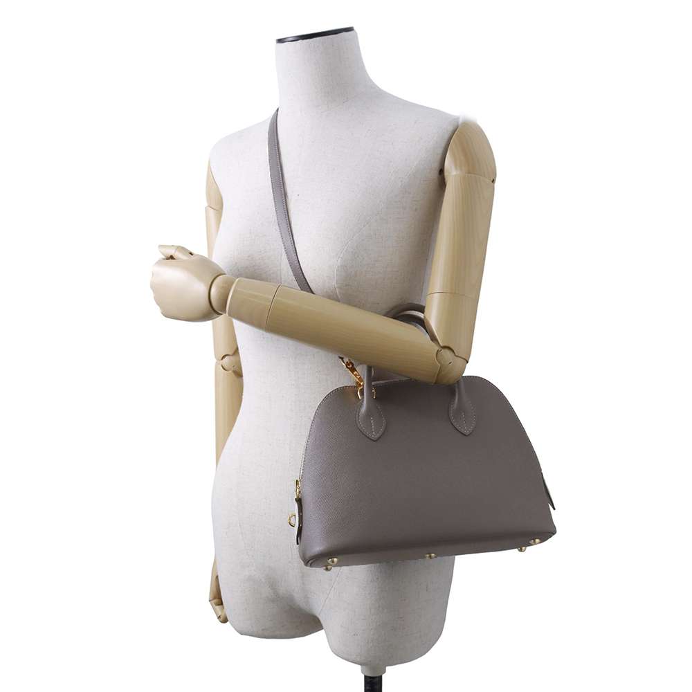 HERMES Bolide 1923 Graphite/Grease Pale Epsom Size 25