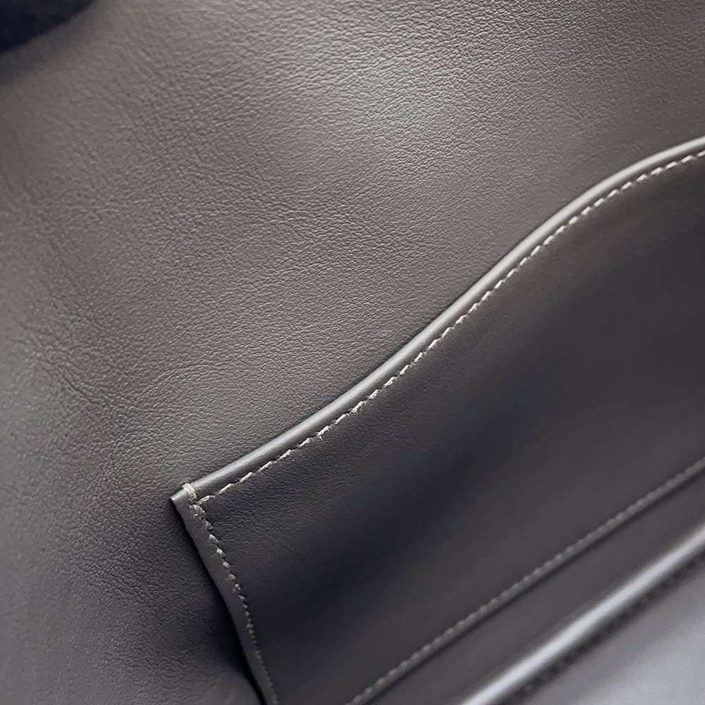 HERMES Bolide 1923 Graphite/Grease Pale Epsom Size 25