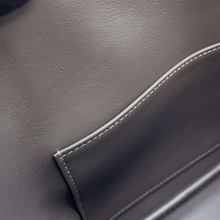 HERMES Bolide 1923 Graphite/Grease Pale Epsom Size 25