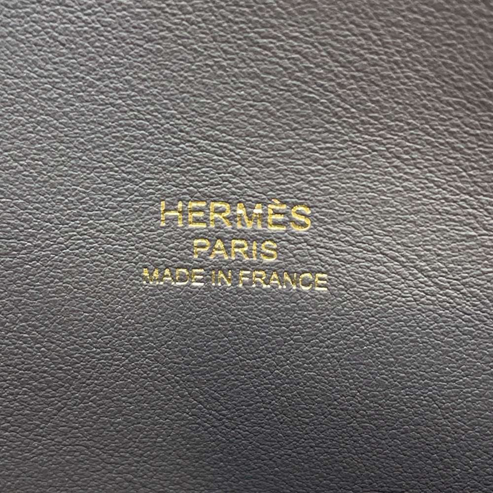 HERMES Bolide 1923 Graphite/Grease Pale Epsom Size 25