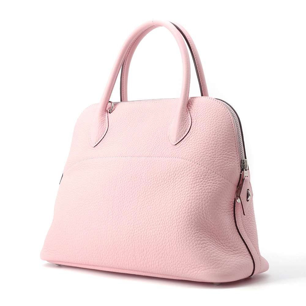 HERMES Bolide Verso Rose Sakura / Nata Taurillon Clemence Size 31