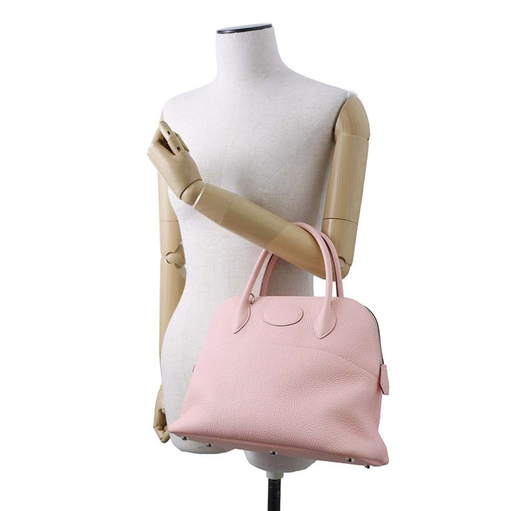 HERMES Bolide Verso Rose Sakura / Nata Taurillon Clemence Size 31