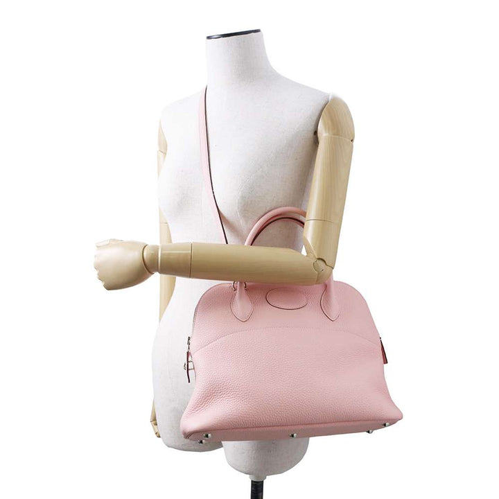 HERMES Bolide Verso Rose Sakura / Nata Taurillon Clemence Size 31