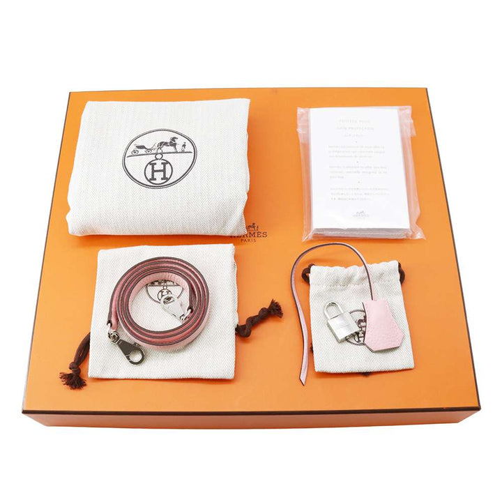 HERMES Bolide Verso Rose Sakura / Nata Taurillon Clemence Size 31