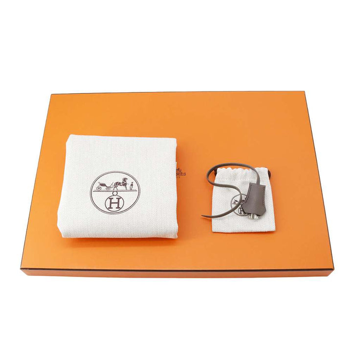 HERMES Sac A Depeches Light Etain Epsom Size 37