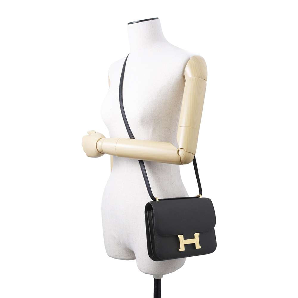 Hermes Constance3 Miroir Black Epsom Size Mini