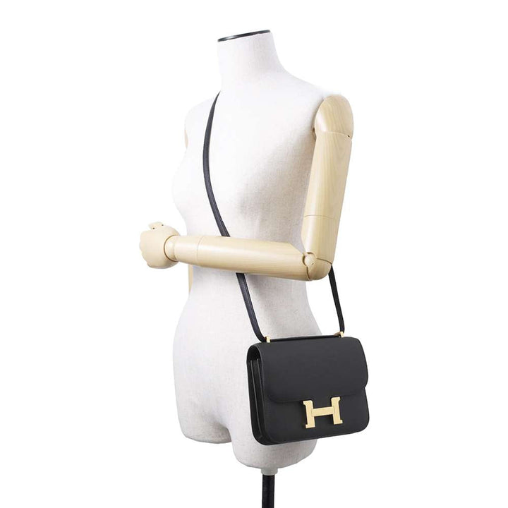 Hermes Constance3 Miroir Black Epsom Size Mini