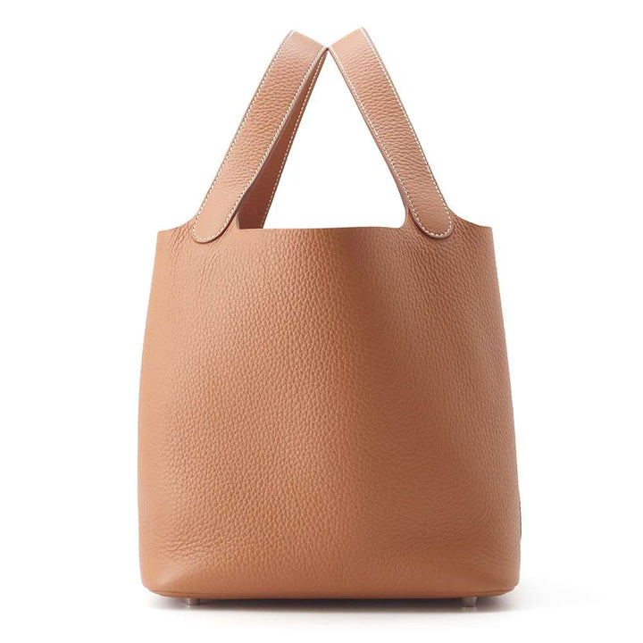 HERMES Picotin Lock Gold Taurillon Clemence Size MM