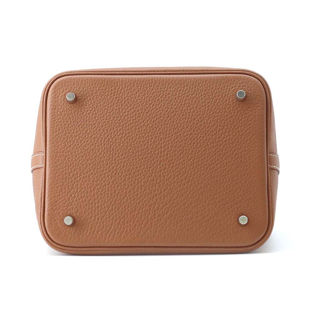 HERMES Picotin Lock Gold Taurillon Clemence Size MM