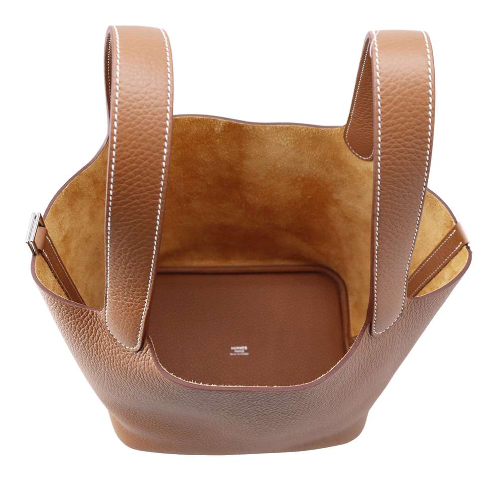 HERMES Picotin Lock Gold Taurillon Clemence Size MM