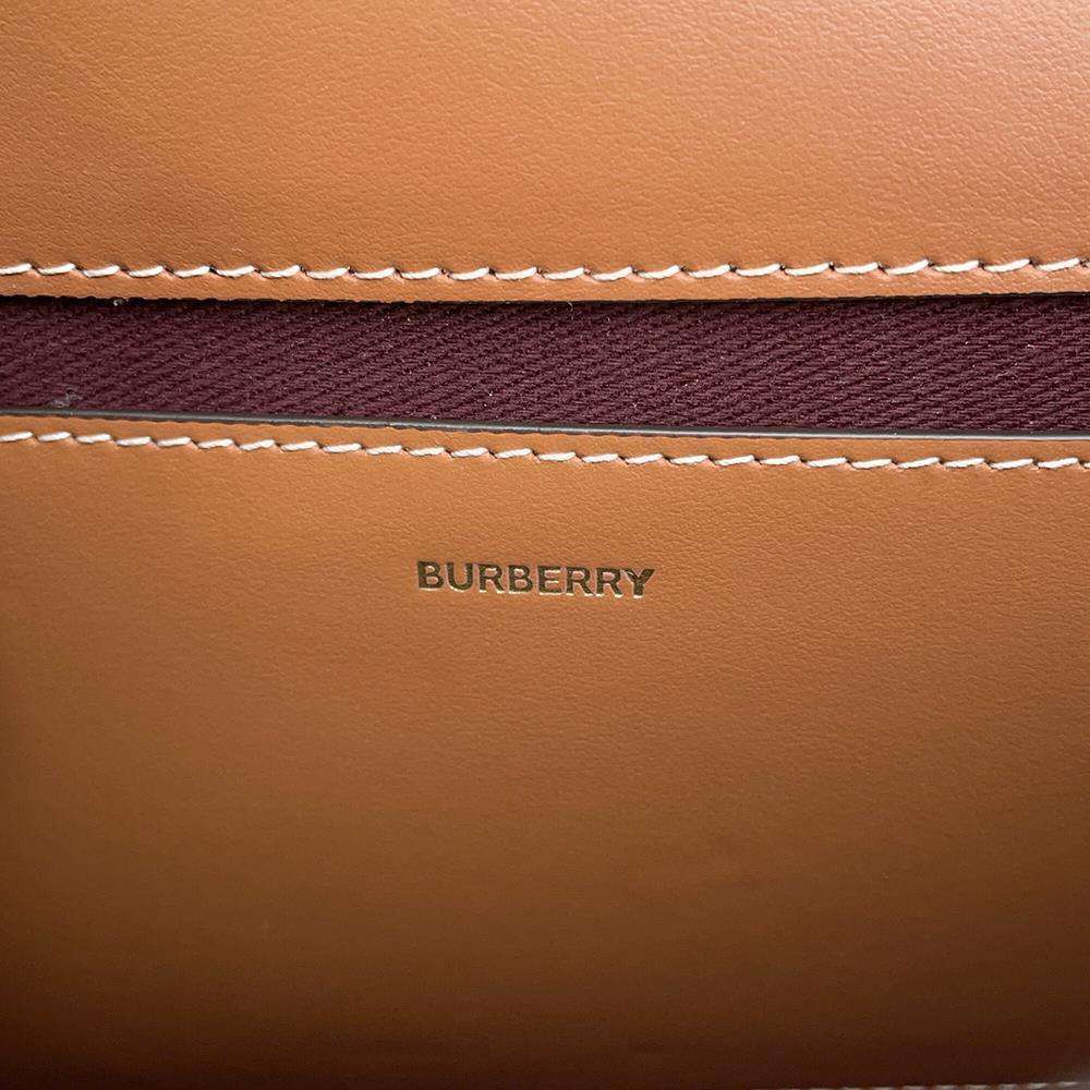 BURBERRY Hampshire Nova Check Shoulder Bag Beige/White/Multicolor 80704211 Leather