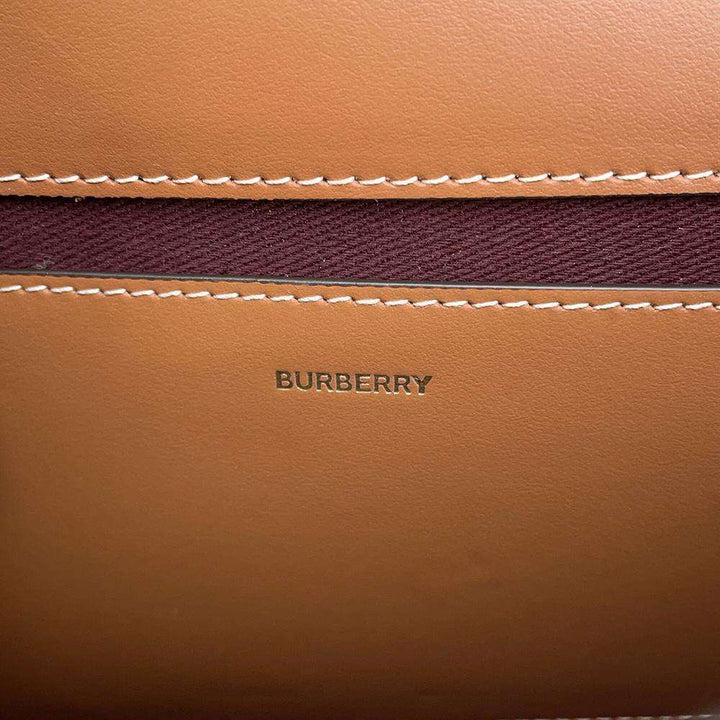 BURBERRY Hampshire Nova Check Shoulder Bag Beige/White/Multicolor 80704211 Leather