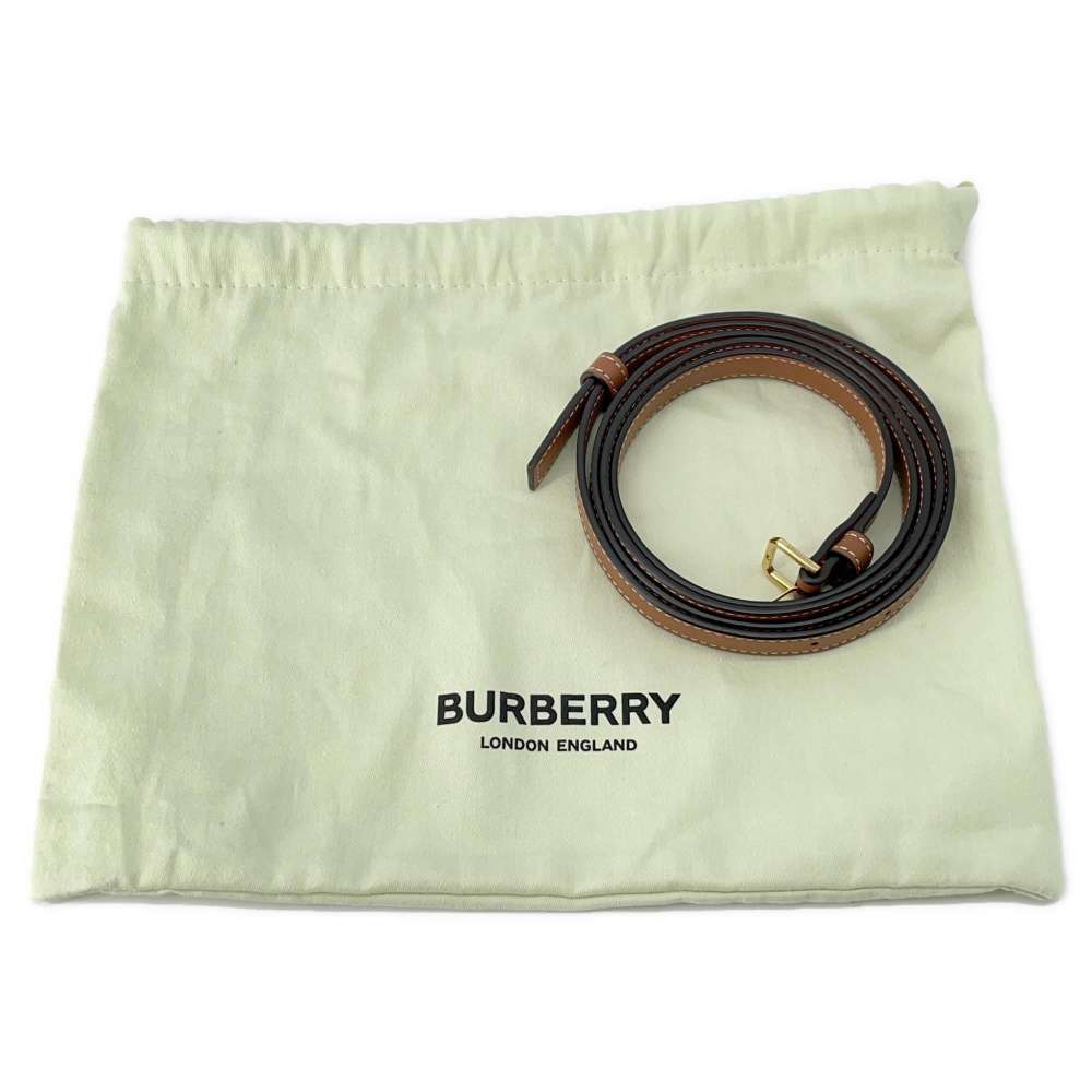 BURBERRY Hampshire Nova Check Shoulder Bag Beige/White/Multicolor 80704211 Leather